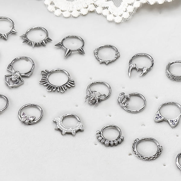 Precision CNC machined titanium jewelry components