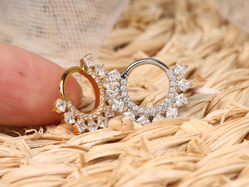 Professional body piercing jewelry - titanium barbells and rings